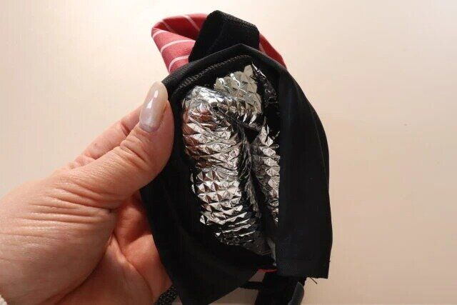 ダイソー ペットボトルホルダー（ボーダー） アルミ