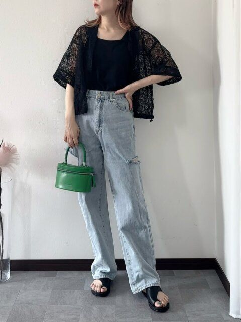 シアートップスのコーデ4