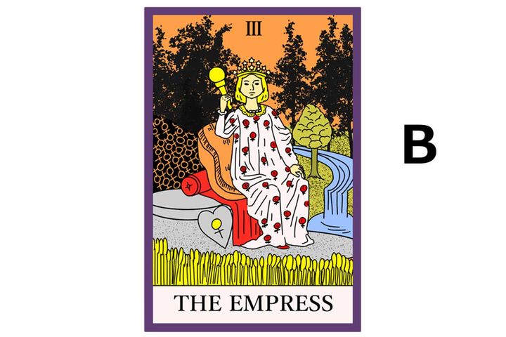 Aのタロットカード「女帝（正位置）」