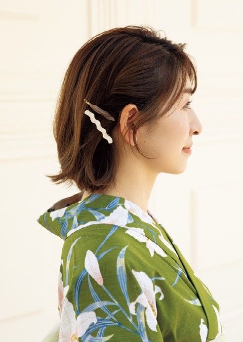 ボブのヘアアレンジ サイド