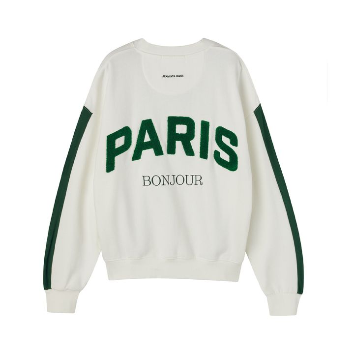 スウェット（バックスタイル） ￥19,800／ARAMINTA JAMES（ジャック・オブ・オール・トレーズ プレスルーム）