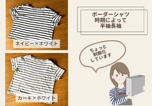 無印良品 ボーダーシャツ