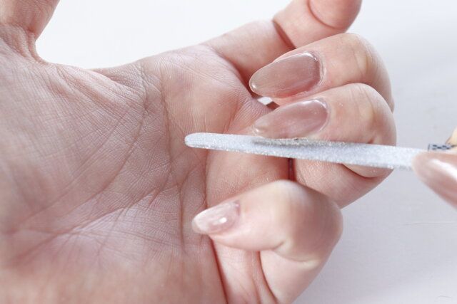 ダイソー ミニスチールネイルファイル 使用例