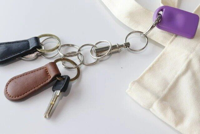 ダイソー 取り外し可能なキーリング 複数の鍵をまとめて管理
