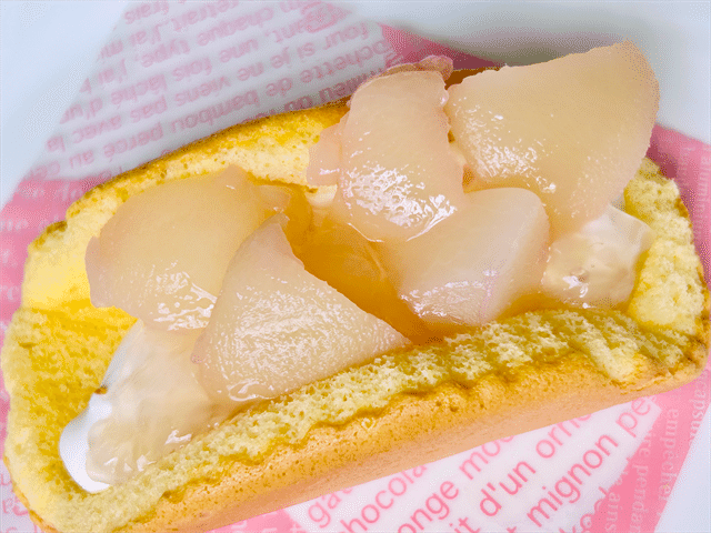 ごろごろとした桃のオムレット 中身