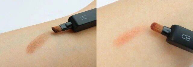 セリア スライド式アイブロウブラシ S スライド式アイシャドウブラシ S 使用感