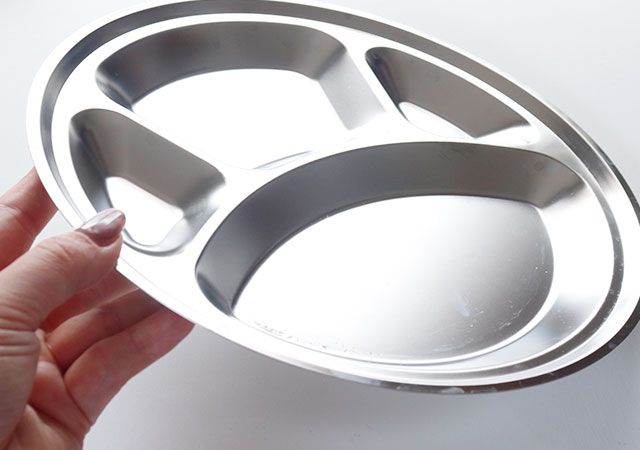 ダイソー カレー皿 ステンレス