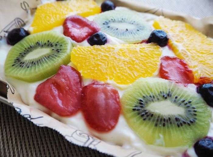 フルーツを飾る