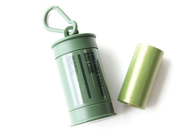 キャンドゥ 携帯用ゴミ袋ケース付き