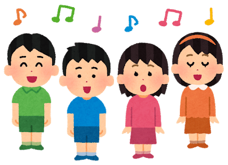 童謡を歌う子供たち