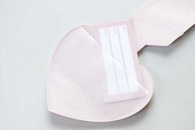 ダイソー トラベルネームタグ（ハート） カードタイプ