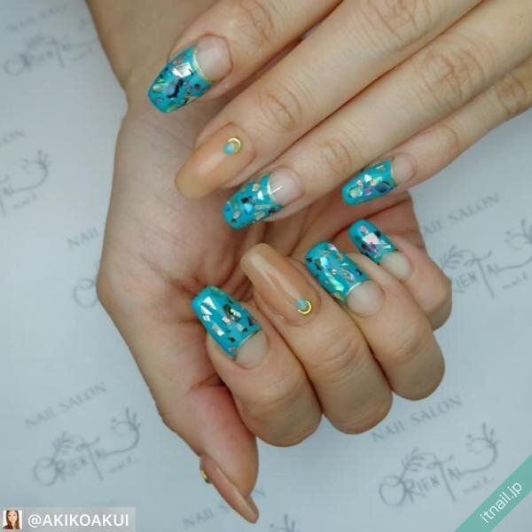 オリエンタルネイルが投稿したネイルデザイン [photoid:I0074623] via Itnail Design (738118)