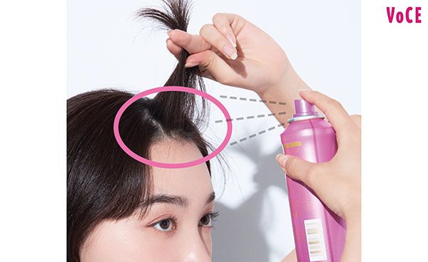 前髪は根元を集中セット 新野尾七奈さん