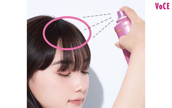 前髪は根元を集中セット 新野尾七奈さん