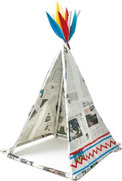 新聞紙でキッズテントを作ろう！ アレンジで自分だけの隠れ家のできあがり♪の画像14