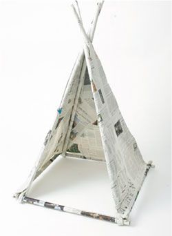 新聞紙でキッズテントを作ろう！ アレンジで自分だけの隠れ家のできあがり♪の画像13