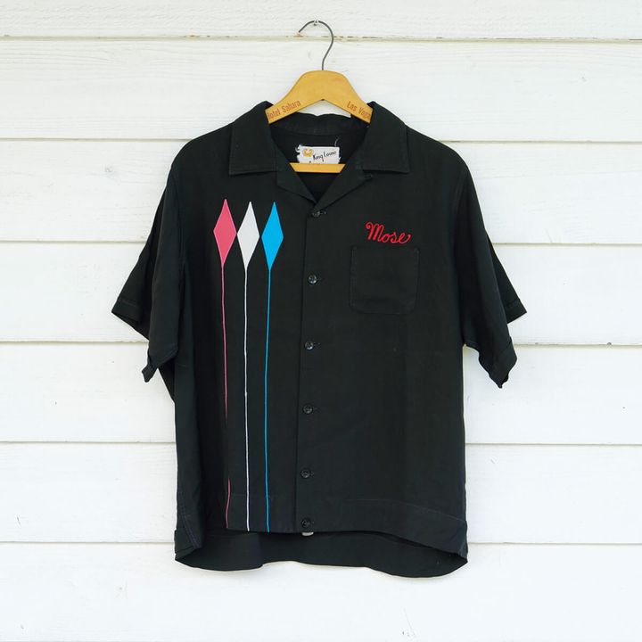 50年代の半袖ボウリングシャツ