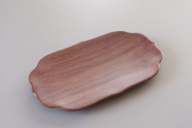 セリア メラミントレーウッド調プレート デザイン