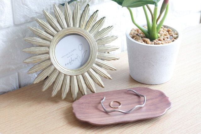 セリア メラミントレーウッド調プレート インテリア