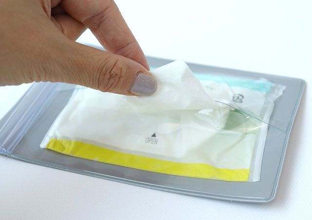 キャンドゥ ごみ入れ付きポケットティッシュケース ティッシュ収納