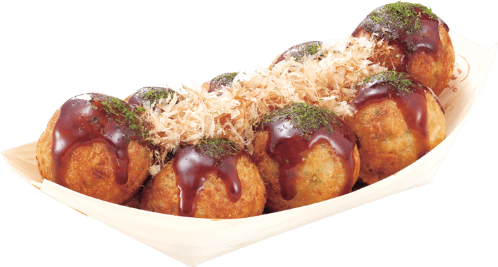 築地銀だこの“ぜったいうまい!! たこ焼 8個入り＜ソース＞”の商品画像。1舟88円（各店先着88名様限定）で販売