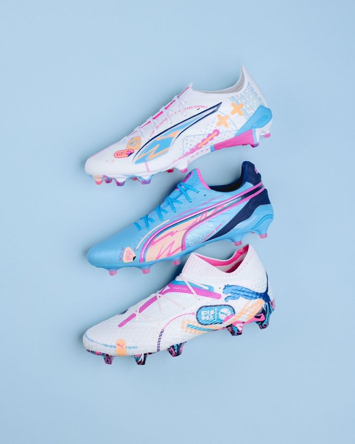 なでしこ浜野まいかもモデルに！PUMAからポップな限定スパイク「ボリュームアップパック」が登場