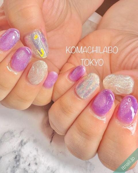 小町ビューティーラボが投稿したネイルデザイン [photoid:I0128541] via Itnail Design (738236)