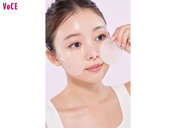 ツヤを出したい頬はパックもおすすめ 稲垣莉生さん