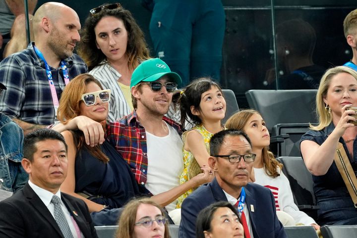 パリオリンピックをエヴァ・メンデスと2人の娘たちと観戦。