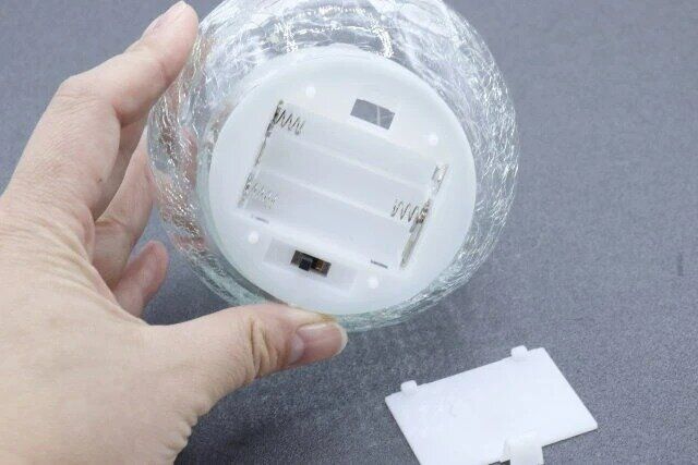 ダイソー インテリアライト（ワレガラス、ワイヤーLED5個） 電池式