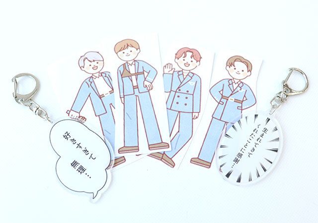 キャンドゥ アクリルキーホルダーひとりごと 使用例2