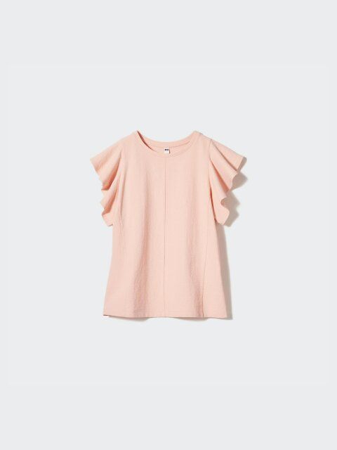 ユニクロのラッフルスリーブT