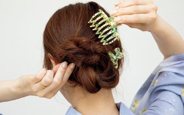 ヘアアレンジ 浴衣のまとめ髪