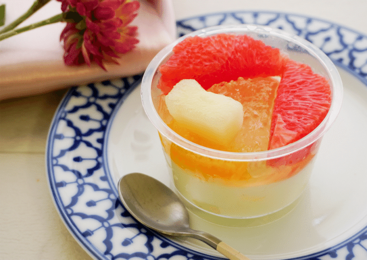 成城石井 ひんやりスイーツランキング 成城石井自家製 フレッシュ柑橘とメロンの杏仁豆腐