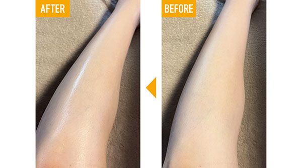 ボディオイル使用 BEFORE→AFTER