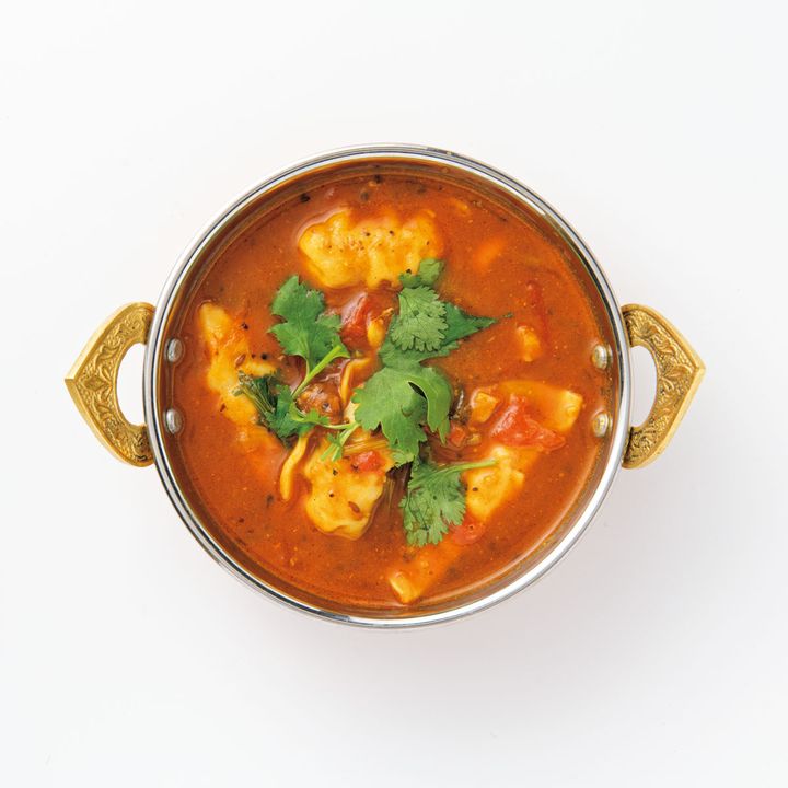 ルビーマーレのラッサム水餃子