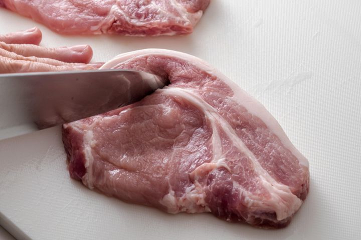豚肉の下ごしらえ