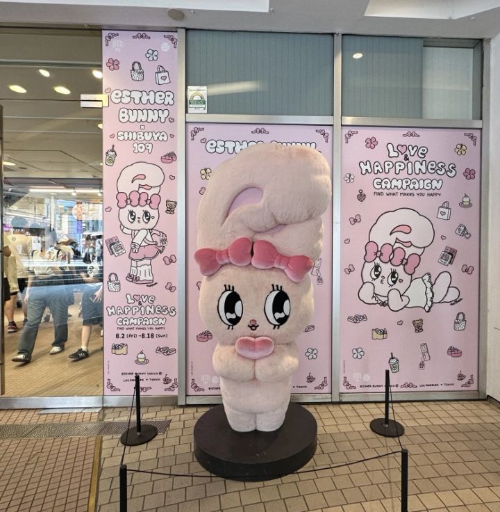 エスターバニーペンライトくっつきマスコットポップアップ渋谷109