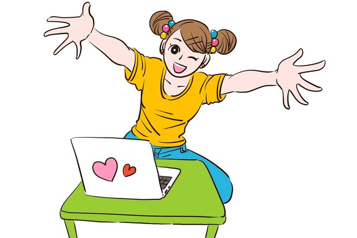 派手な女性YouTuberのイメージ