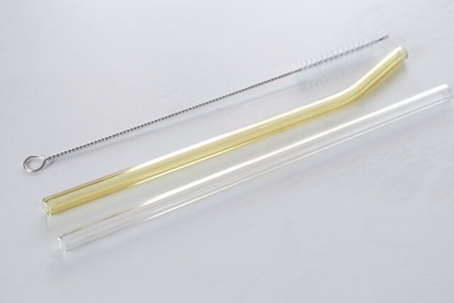 ダイソー ガラスストロー（2本、ブラシ付） セット内容