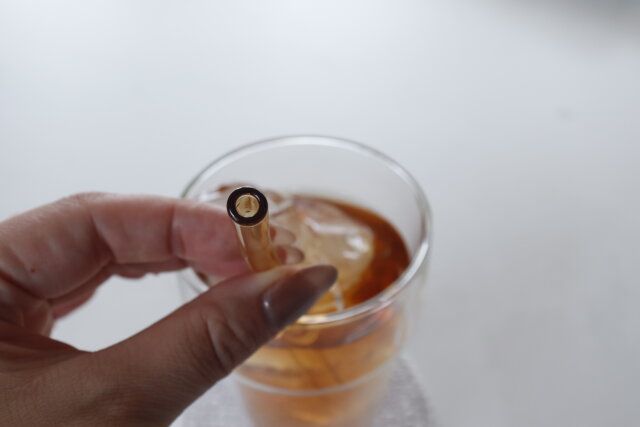 ダイソー ガラスストロー（2本、ブラシ付） デザイン 使用感