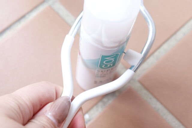 ダイソー ガス抜き（はさむタイプ） 使用例