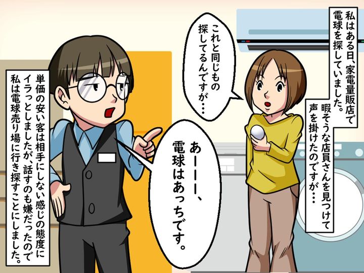 画像1: 電球を買いに行ったのですが……