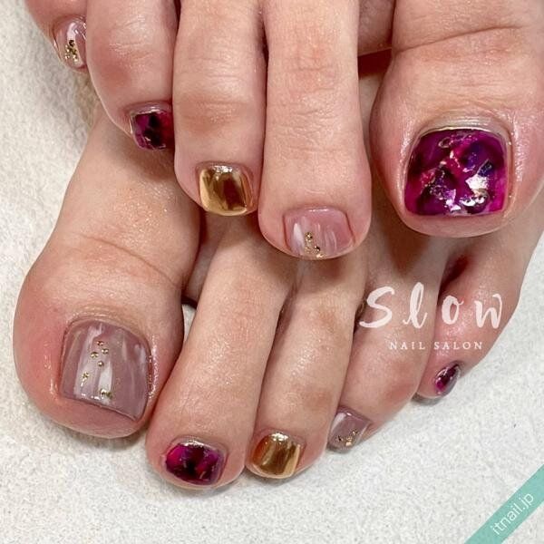 Slowが投稿したネイルデザイン [photoid:I0113823] via Itnail Design (738327)
