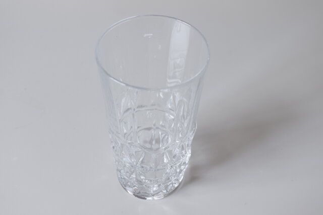 ダイソー 懐かしのソーダグラス（ジオメトリー、約205ml）