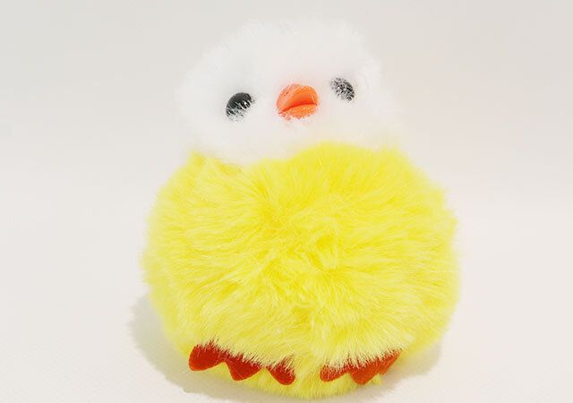 セリア カラフルぴよちゃん ホワイト×イエロー