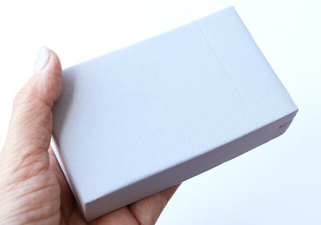 キャンドゥ 吸水スポンジ2P（モノトーン） サイズ感