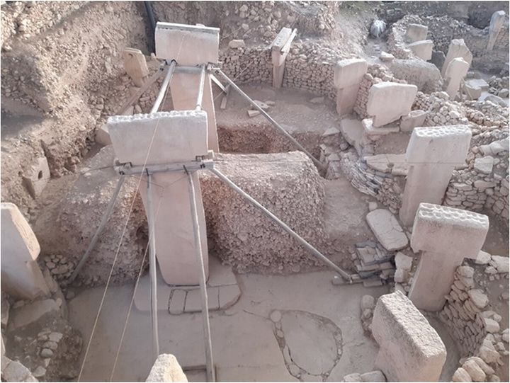 調査中のギョベクリ・テペ