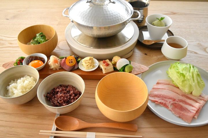 コース仕立ての「新しいスタイルの『朝食』コース」3800円／©京都小川生薬