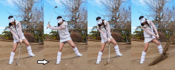 「目玉」から脱出できるアドレスはどっち？女子プロが解説！